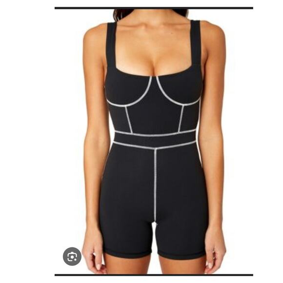 WeWoreWhat Corset Women's Romper in Black Size: S - Picture 1 of 5
